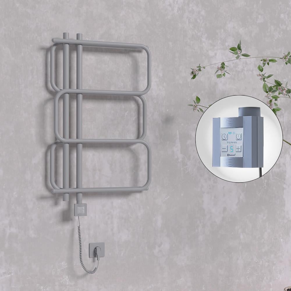 MATSU Elektrikli Havlupan 540x884  Antrasit (KTX4 Termostat) 300W Spiral Kablolu
