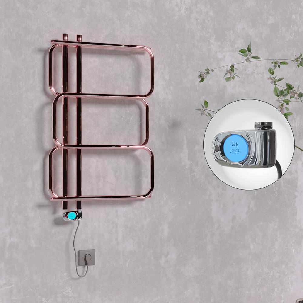 MATSU Elektrikli Havlupan 540x884  Rose Gold (Musa Termostat) 200W