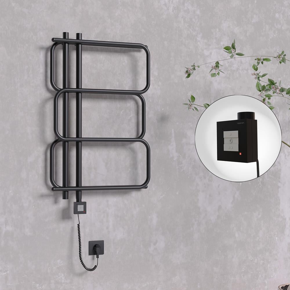 MATSU Elektrikli Havlupan 540x884  Siyah (KTX1 Termostat) 300W Spiral Kablolu