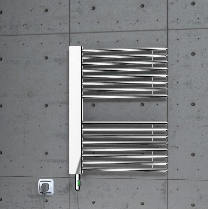 Male Elektrikli Havlupan 600x800 Krom (On/Off Düğmeli) 300 W