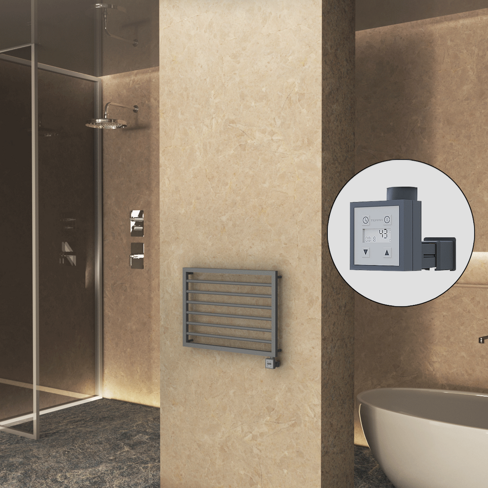 NAXOS Elektirikli Havlupan 800x578 Antrasit Texture (KTX3 Termostat) 300W