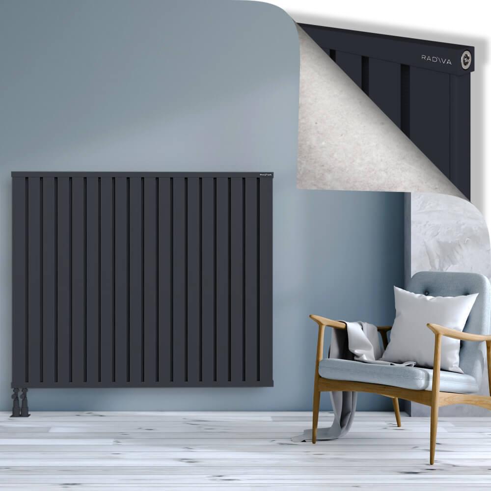 OBI Dekoratif Alüminyum Radyatör 1200x1444 Koyu Antrasit