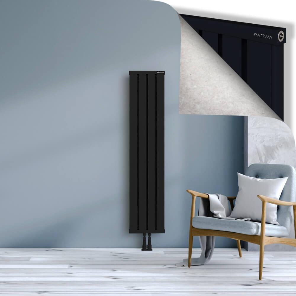 OBI Dekoratif Alüminyum Radyatör 1500x324 Siyah