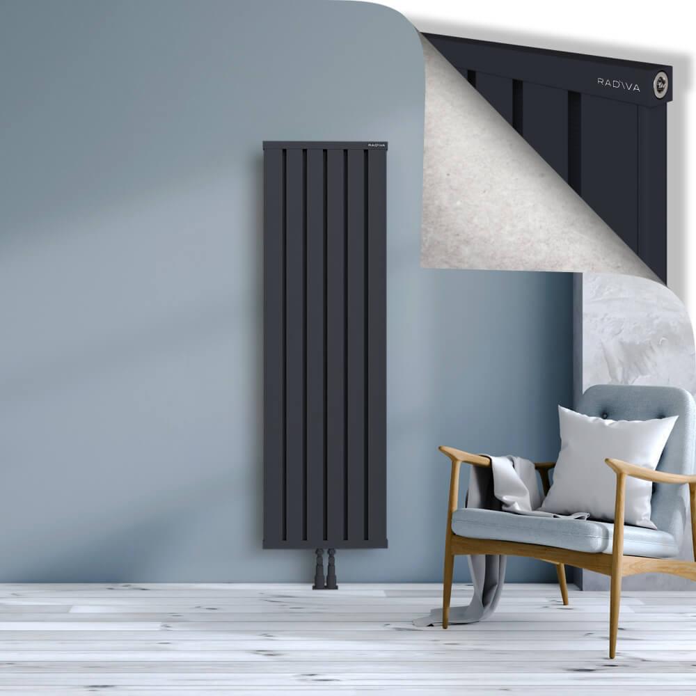 OBI Dekoratif Alüminyum Radyatör 1600x484 Koyu Antrasit