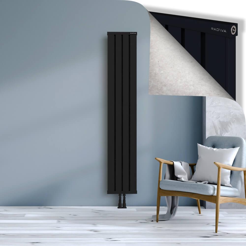 OBI Dekoratif Alüminyum Radyatör 1800x324 Siyah