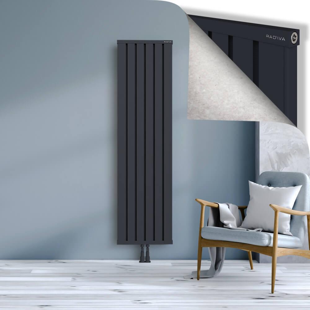 OBI Dekoratif Alüminyum Radyatör 1800x484 Koyu Antrasit