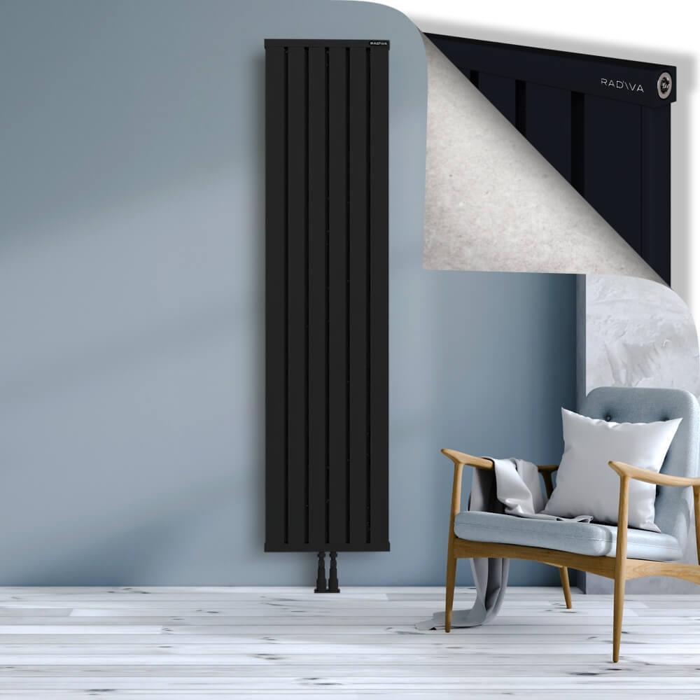OBI Dekoratif Alüminyum Radyatör 2000x484 Siyah
