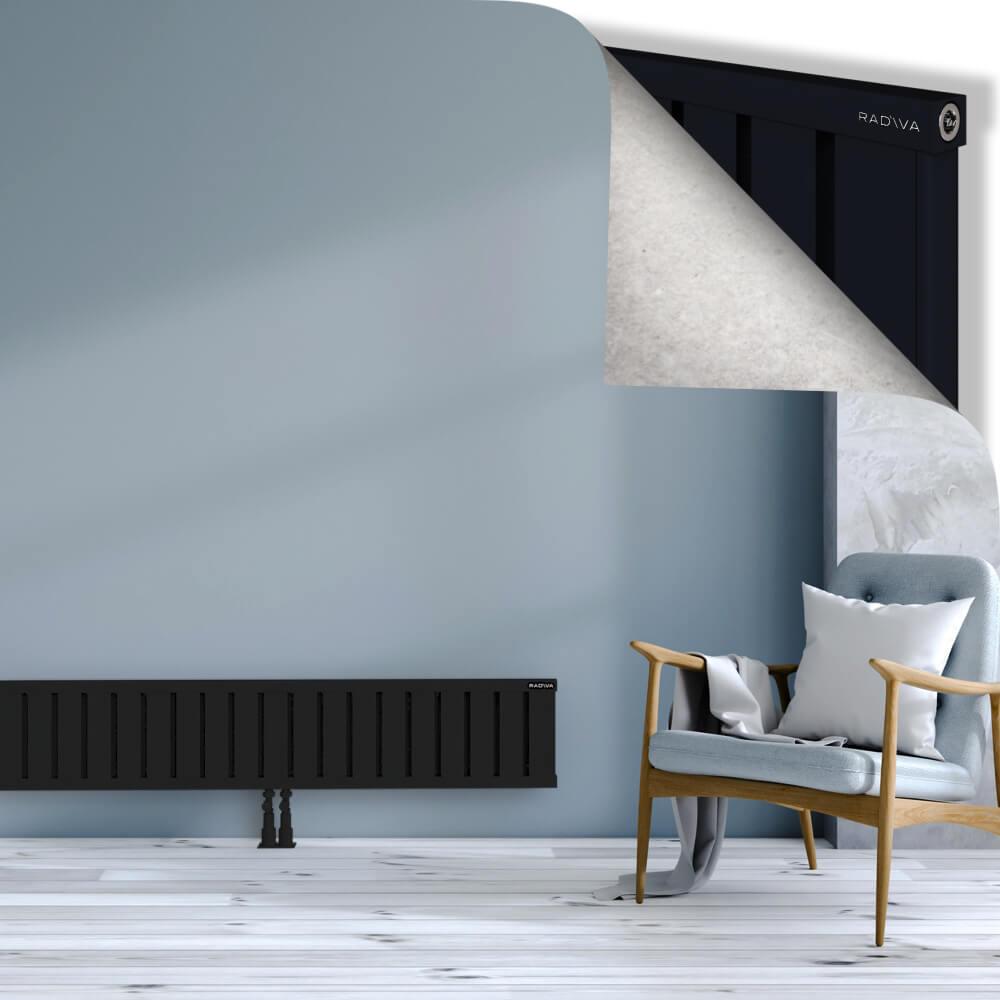 OBI Dekoratif Alüminyum Radyatör 300x1684 Siyah