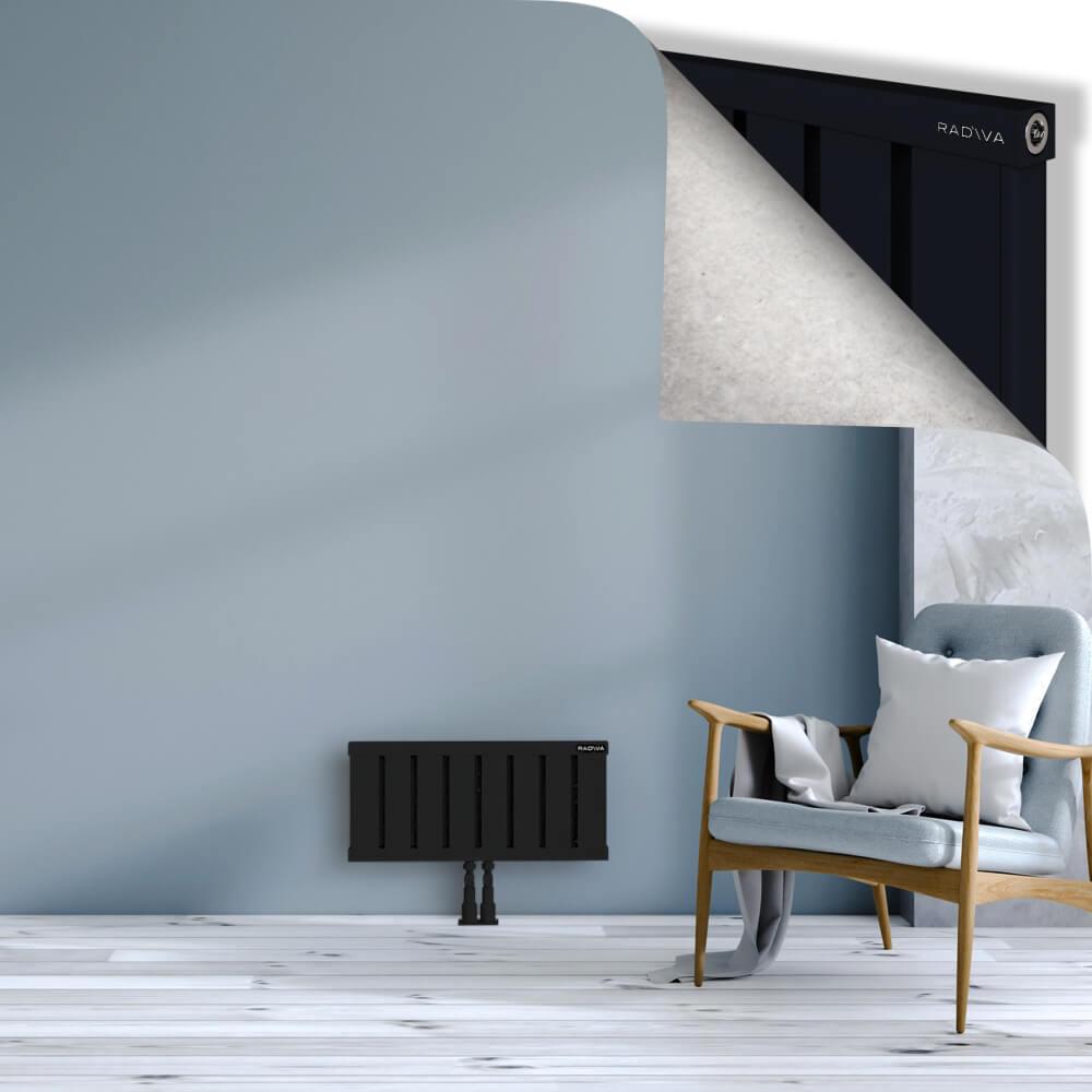 OBI Dekoratif Alüminyum Radyatör 300x644 Siyah