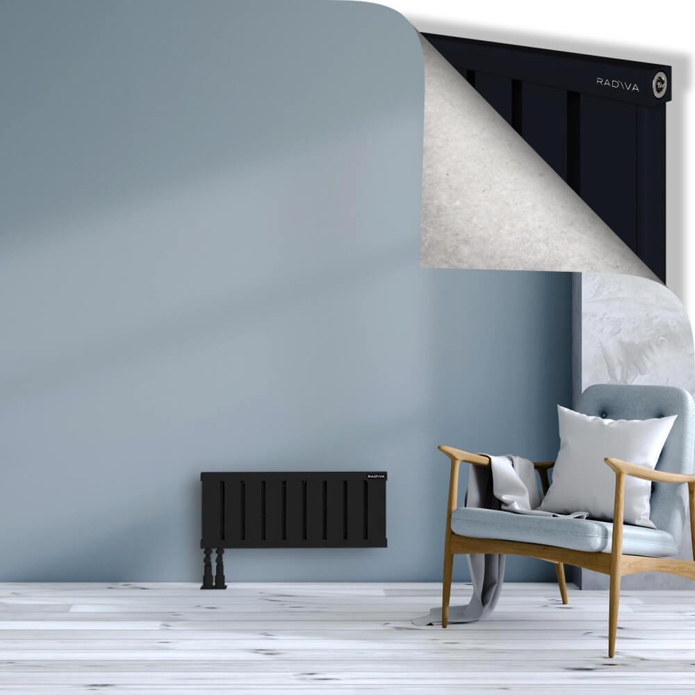 OBI Dekoratif Alüminyum Radyatör 300x724 Siyah