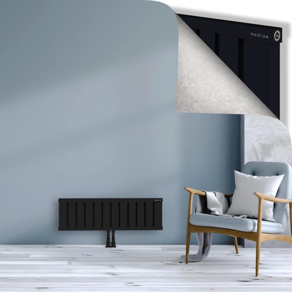 OBI Dekoratif Alüminyum Radyatör 300x964 Siyah
