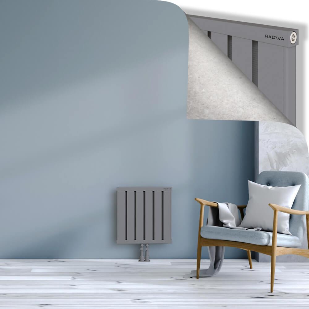 OBI Dekoratif Alüminyum Radyatör 500x484 Gri