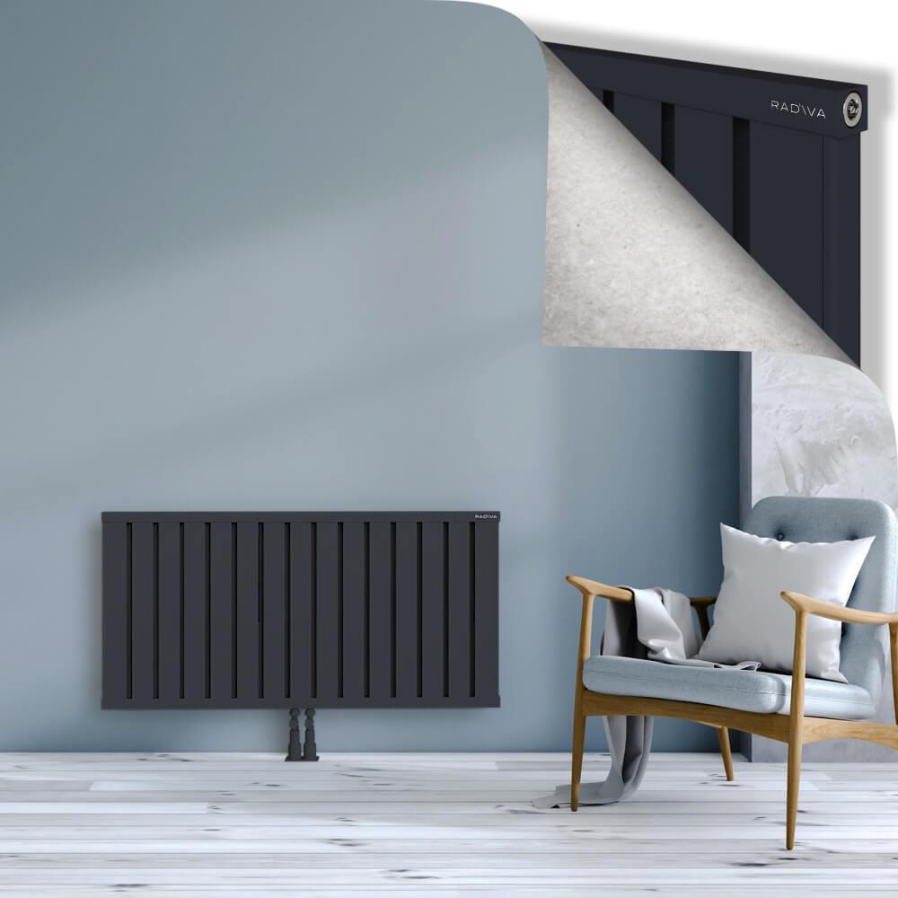 OBI Dekoratif Alüminyum Radyatör 600x1204 Koyu Antrasit