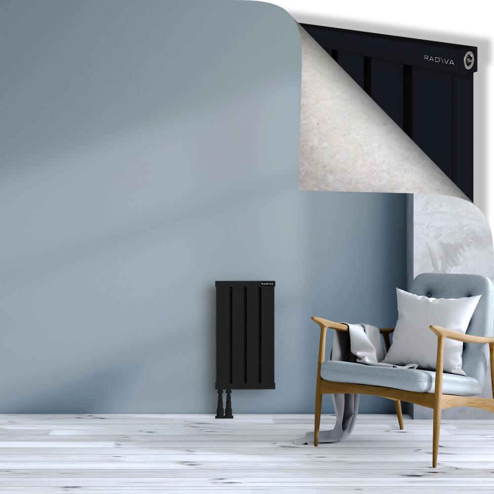 OBI Dekoratif Alüminyum Radyatör 600x324 Siyah