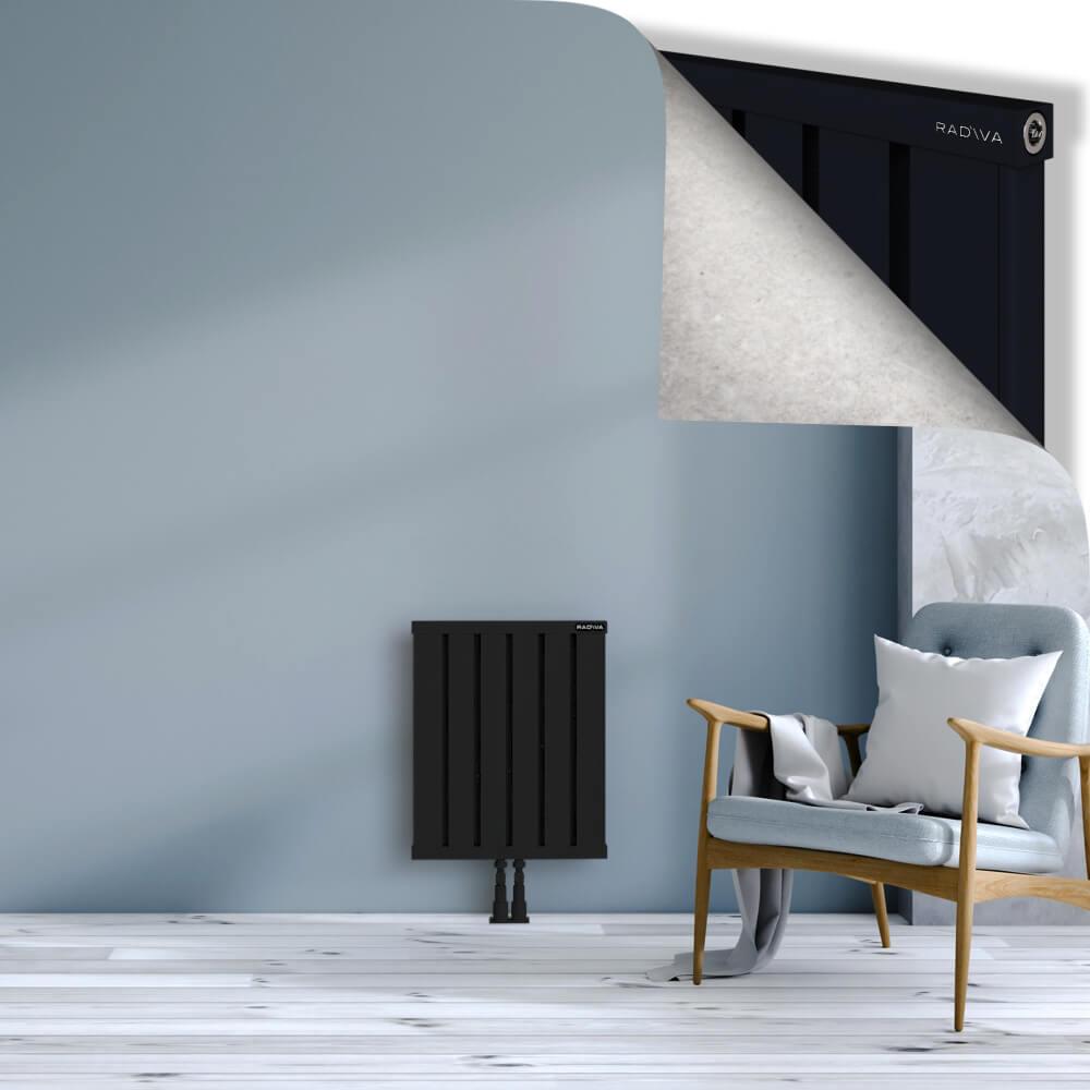 OBI Dekoratif Alüminyum Radyatör 600x484 Siyah