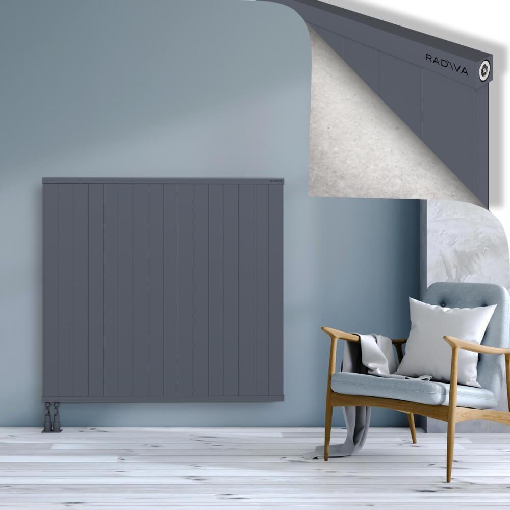 RIO Dekoratif Alüminyum Radyatör 1200x1604 Antrasit