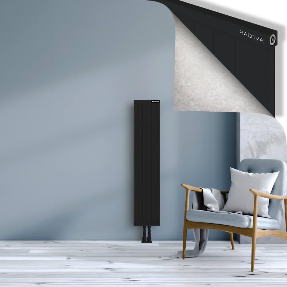 RIO Dekoratif Alüminyum Radyatör 1200x304 Siyah
