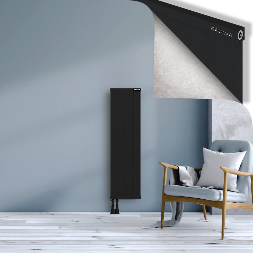 RIO Dekoratif Alüminyum Radyatör 1200x404 Siyah