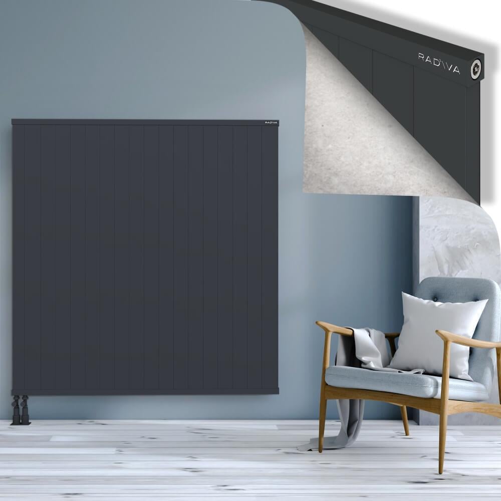 RIO Dekoratif Alüminyum Radyatör 1500x1804 Koyu Antrasit