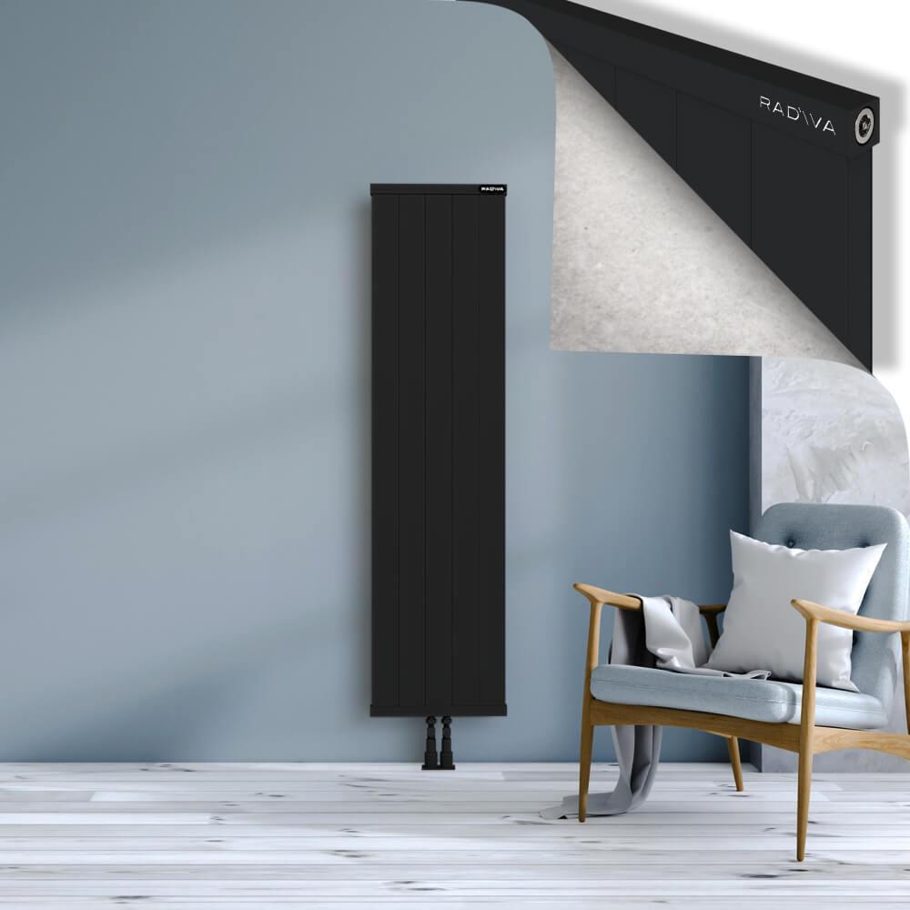 RIO Dekoratif Alüminyum Radyatör 1600x504 Siyah