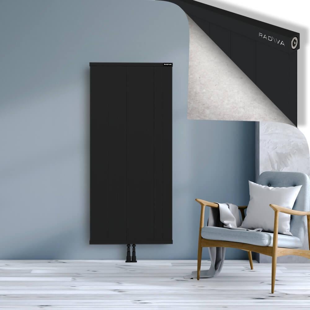 RIO Dekoratif Alüminyum Radyatör 1600x904 Siyah