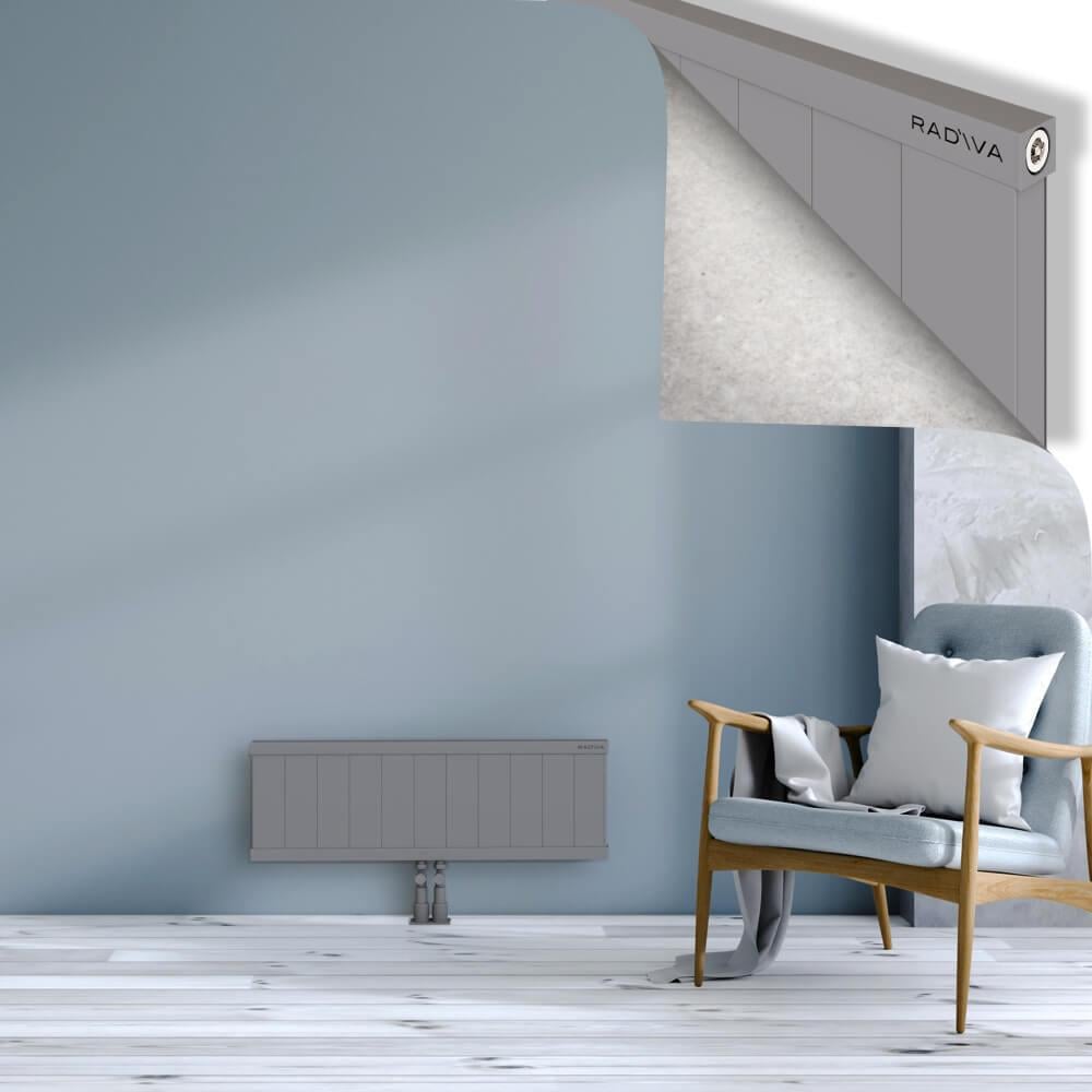 RIO Dekoratif Alüminyum Radyatör 300x1104 Gri