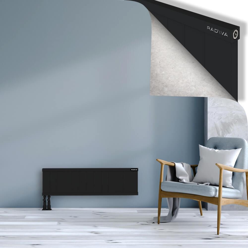 RIO Dekoratif Alüminyum Radyatör 300x1304 Siyah