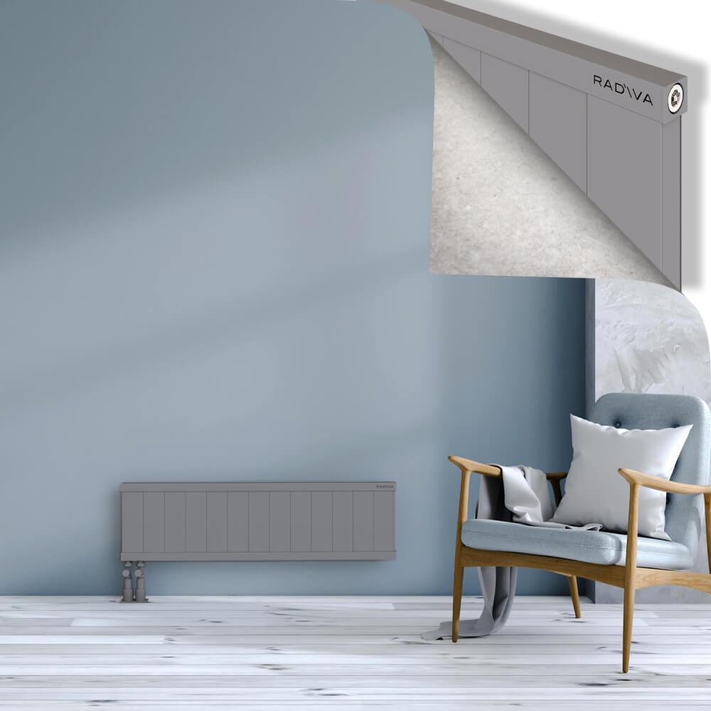 RIO Dekoratif Alüminyum Radyatör 300x1304 Gri