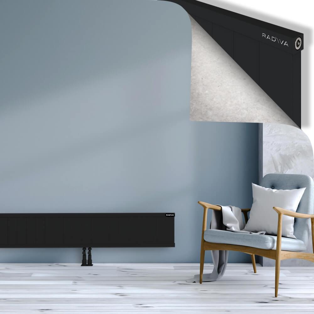 RIO Dekoratif Alüminyum Radyatör 300x2604 Siyah