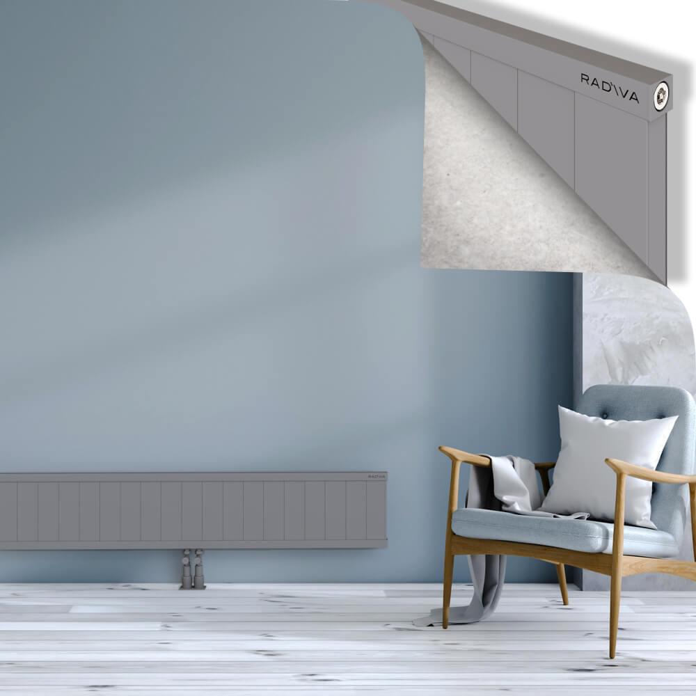 RIO Dekoratif Alüminyum Radyatör 300x2704 Gri