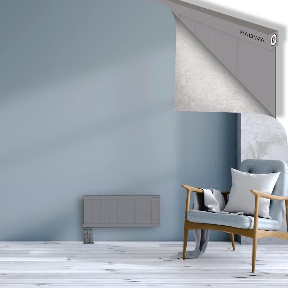 RIO Dekoratif Alüminyum Radyatör 300x904 Gri