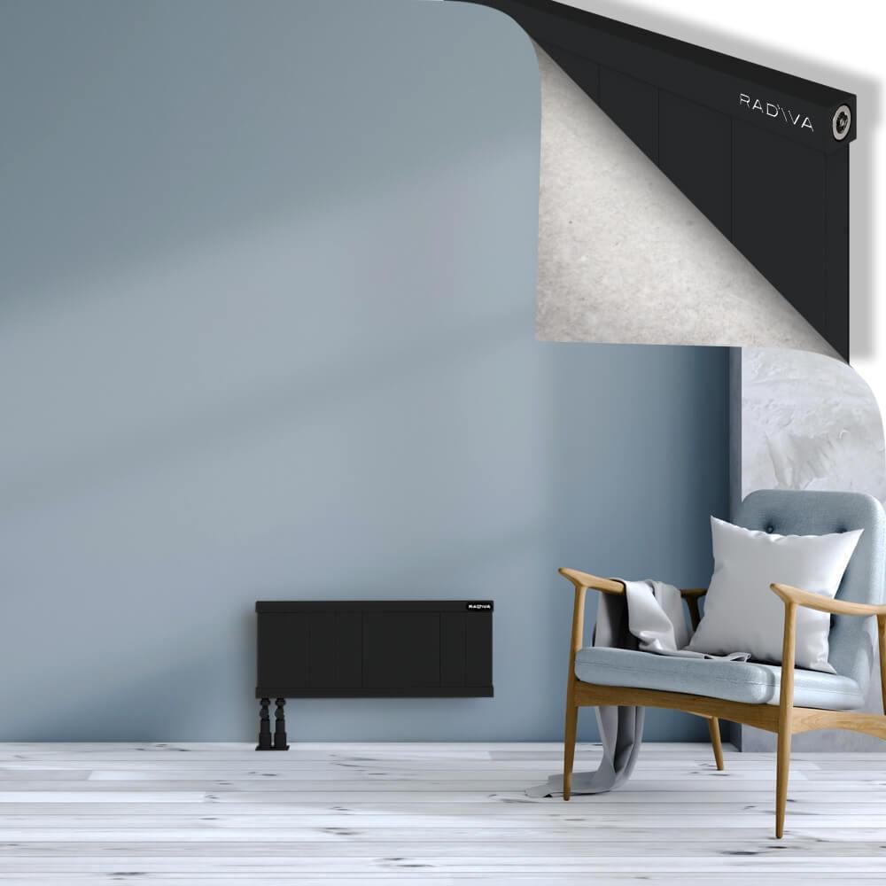 RIO Dekoratif Alüminyum Radyatör 300x904 Siyah