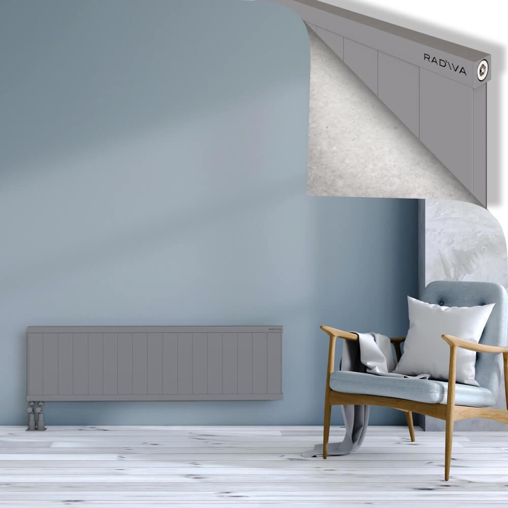 RIO Dekoratif Alüminyum Radyatör 400x1704 Gri