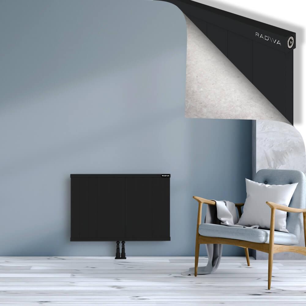 RIO Dekoratif Alüminyum Radyatör 600x1104 Siyah
