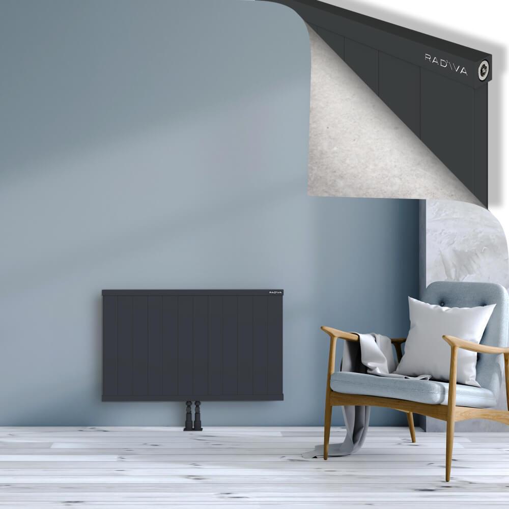 RIO Dekoratif Alüminyum Radyatör 600x1204 Koyu Antrasit