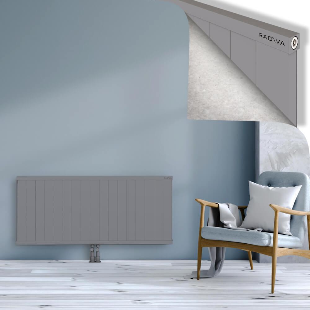 RIO Dekoratif Alüminyum Radyatör 600x1704 Gri