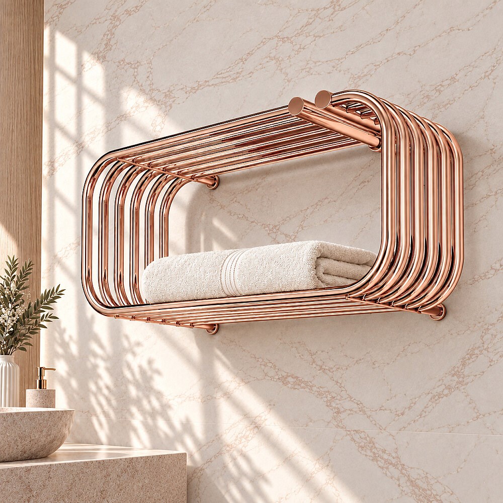 Santorini Dekoratif Havlupan 700x330 Rose Gold