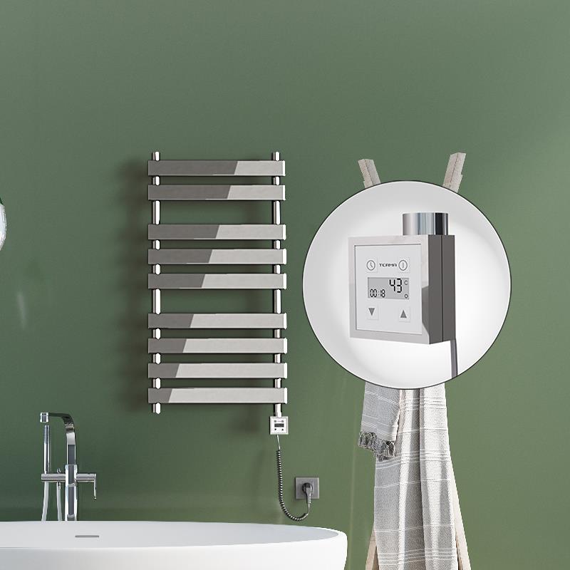 TAHITI Elektrikli Havlupan 500x1300 Krom  (KTX3 Termostat) 600W Spiral Kablolu