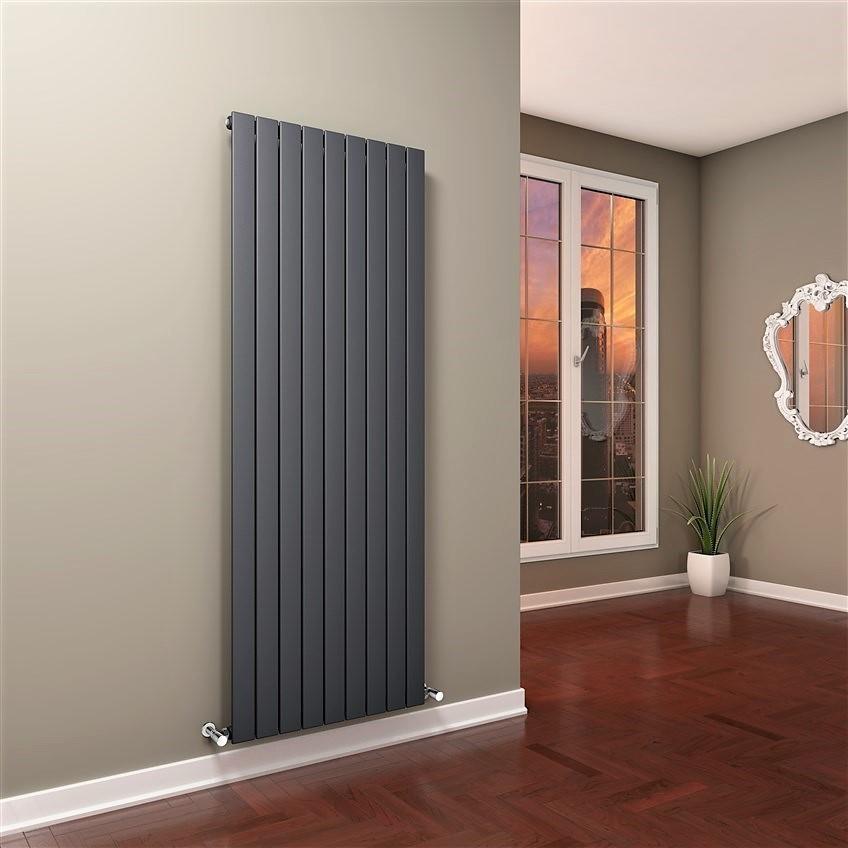 Tip 10V Dekoratif Radyatör 1800x662 Antrasit (Dikey Radyatör)