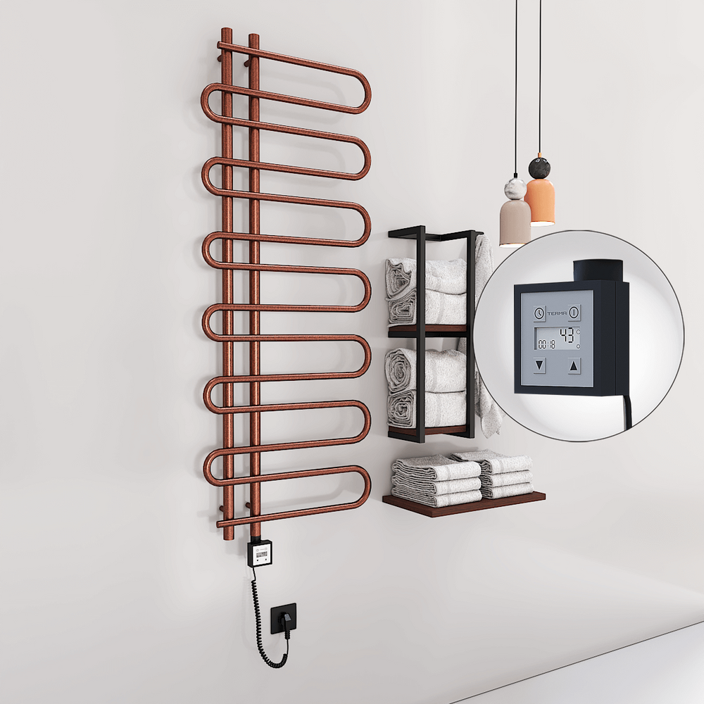 ZANTE Elektrikli Havlupan 600x1400  Bakır Eskitme (KTX3 Termostat) 300W Spiral Kablolu