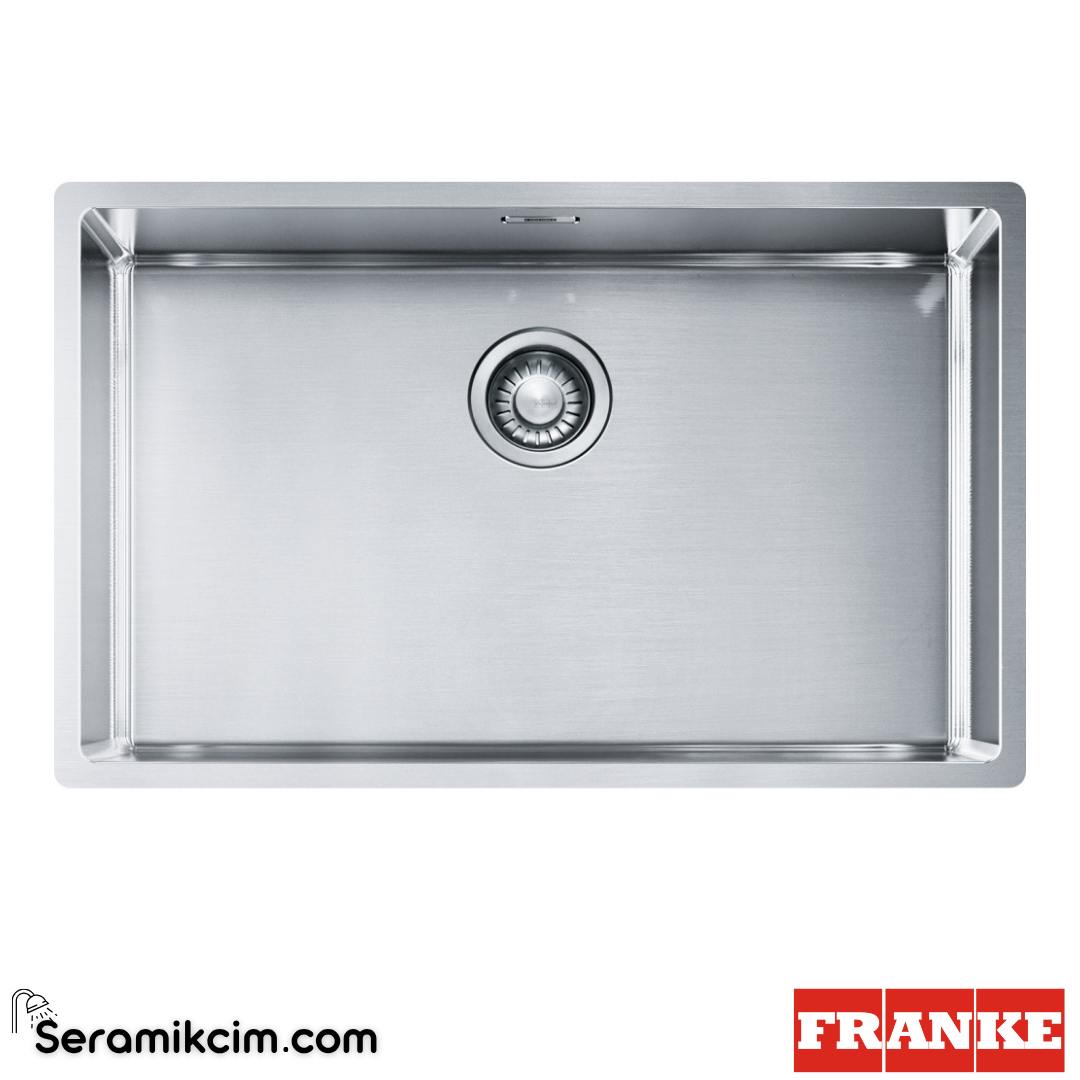 Franke Box BBX 210-68 Tezgahaltı-Tezgahüstü-Tezgaha Sıfır Dikdörtgen 725x450mm Paslanmaz Çelik Eviye İnox 127.0655.169