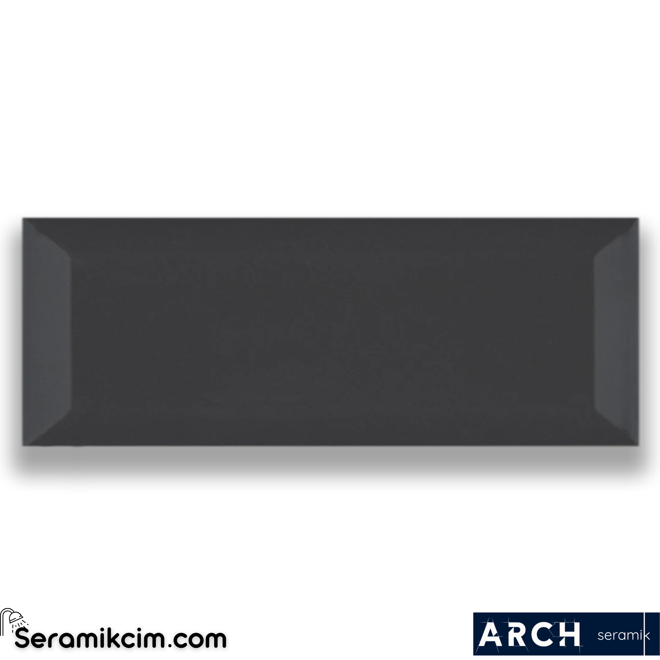 Arch Seramik 10x30 cm Dark Grey Metro Matt