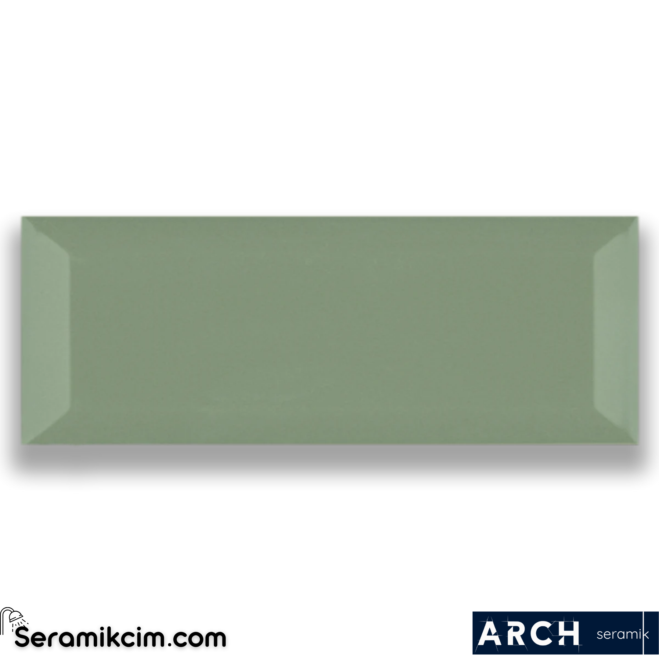 Arch Seramik 10x30 cm Sage Metro Glossy