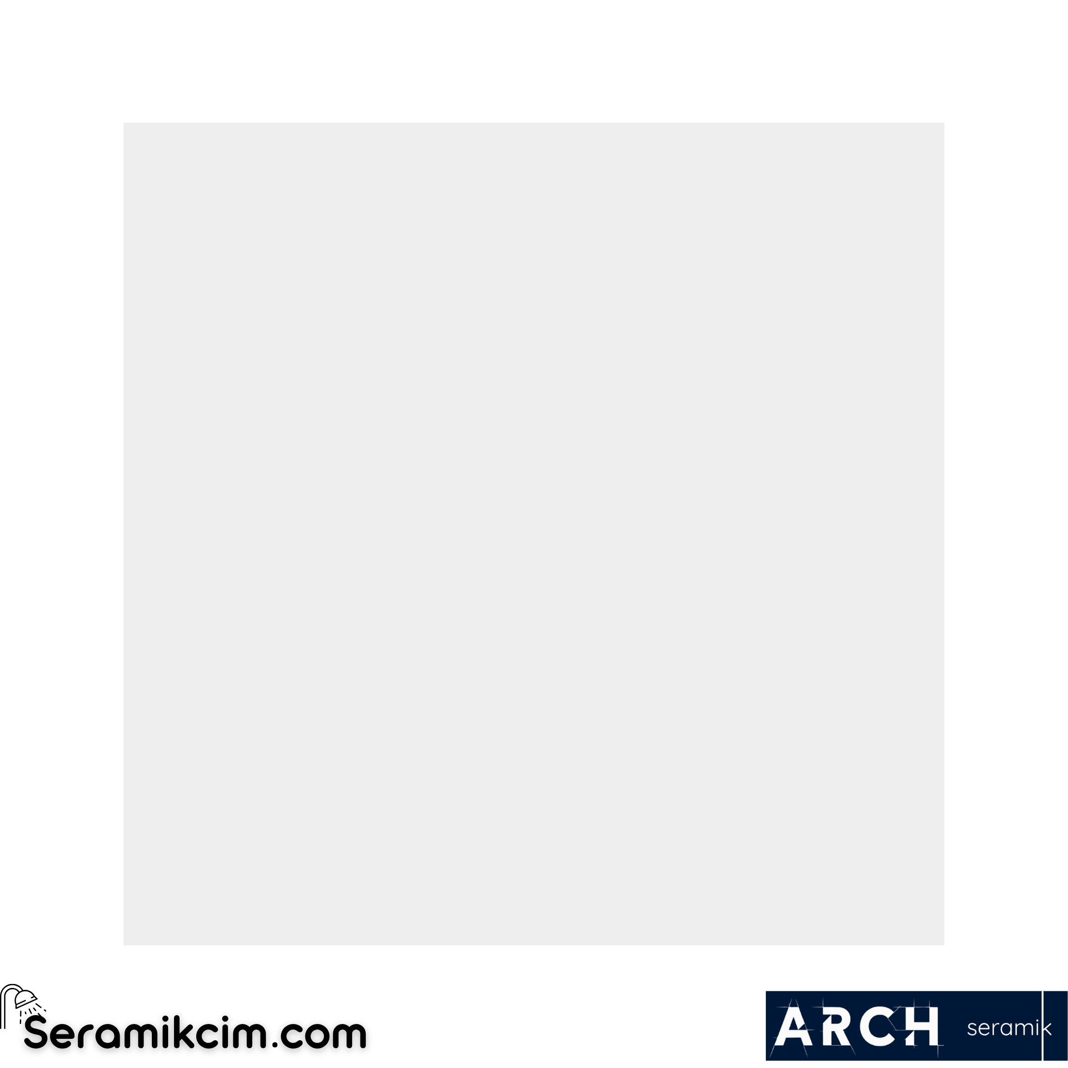 Arch Seramik 15x15 cm White Flat Matt