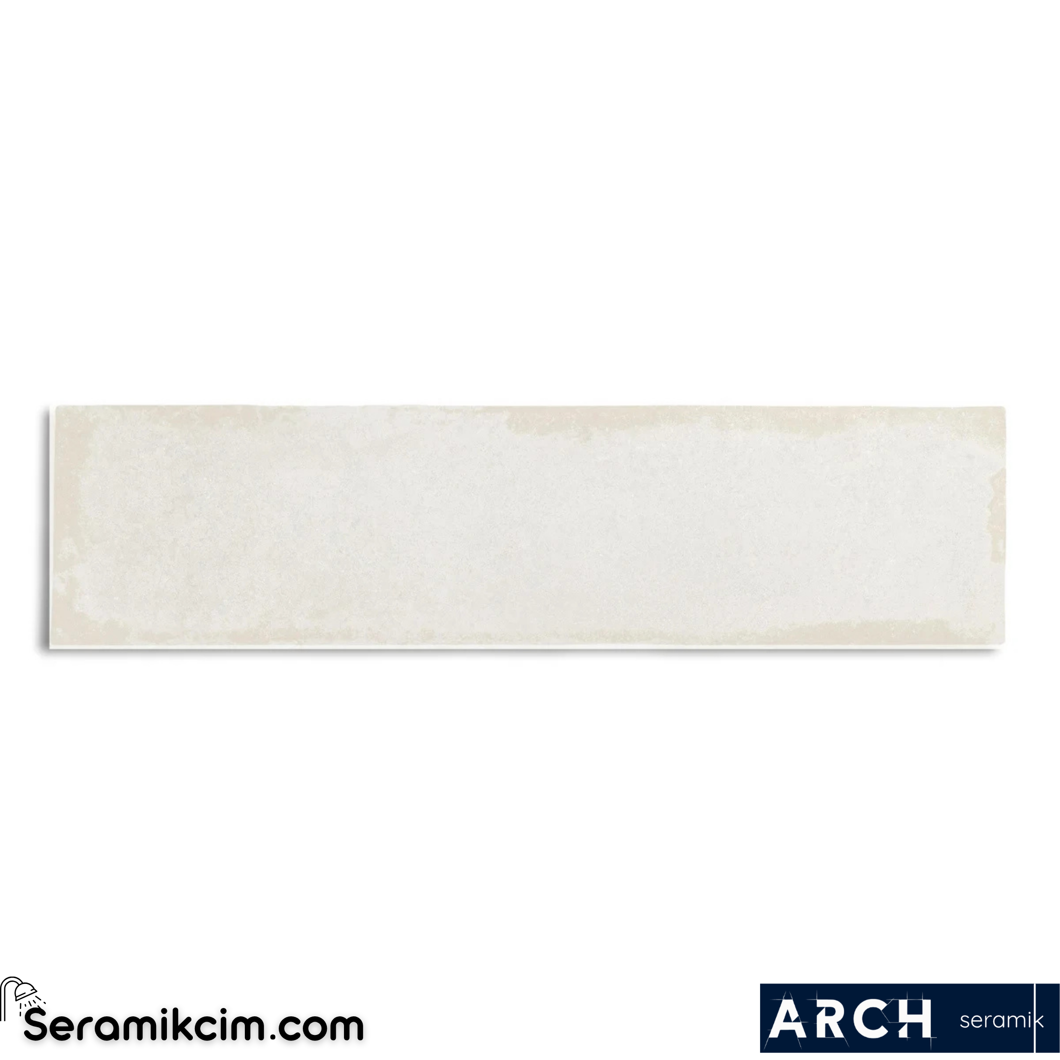 Arch Seramik 7,5x30 cm Antic Off White Glossy