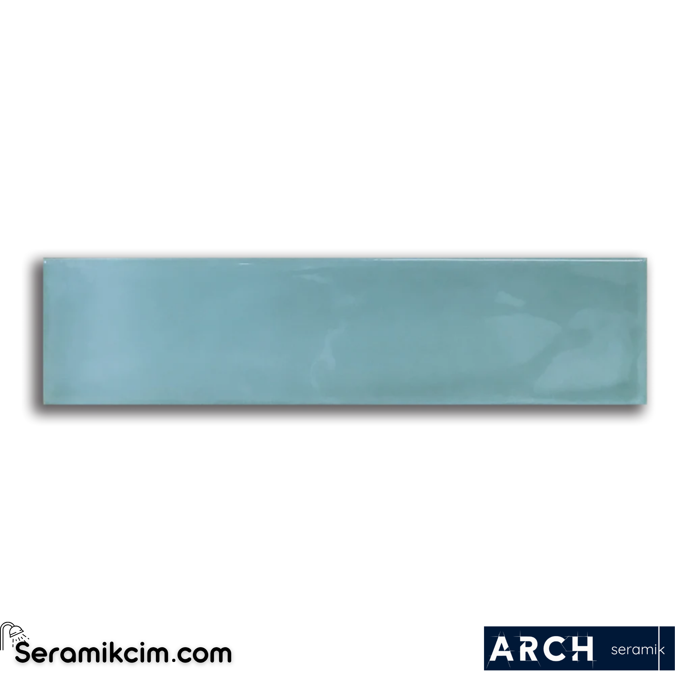 Arch Seramik 7,5x30 cm Aqua Bumpy Glossy