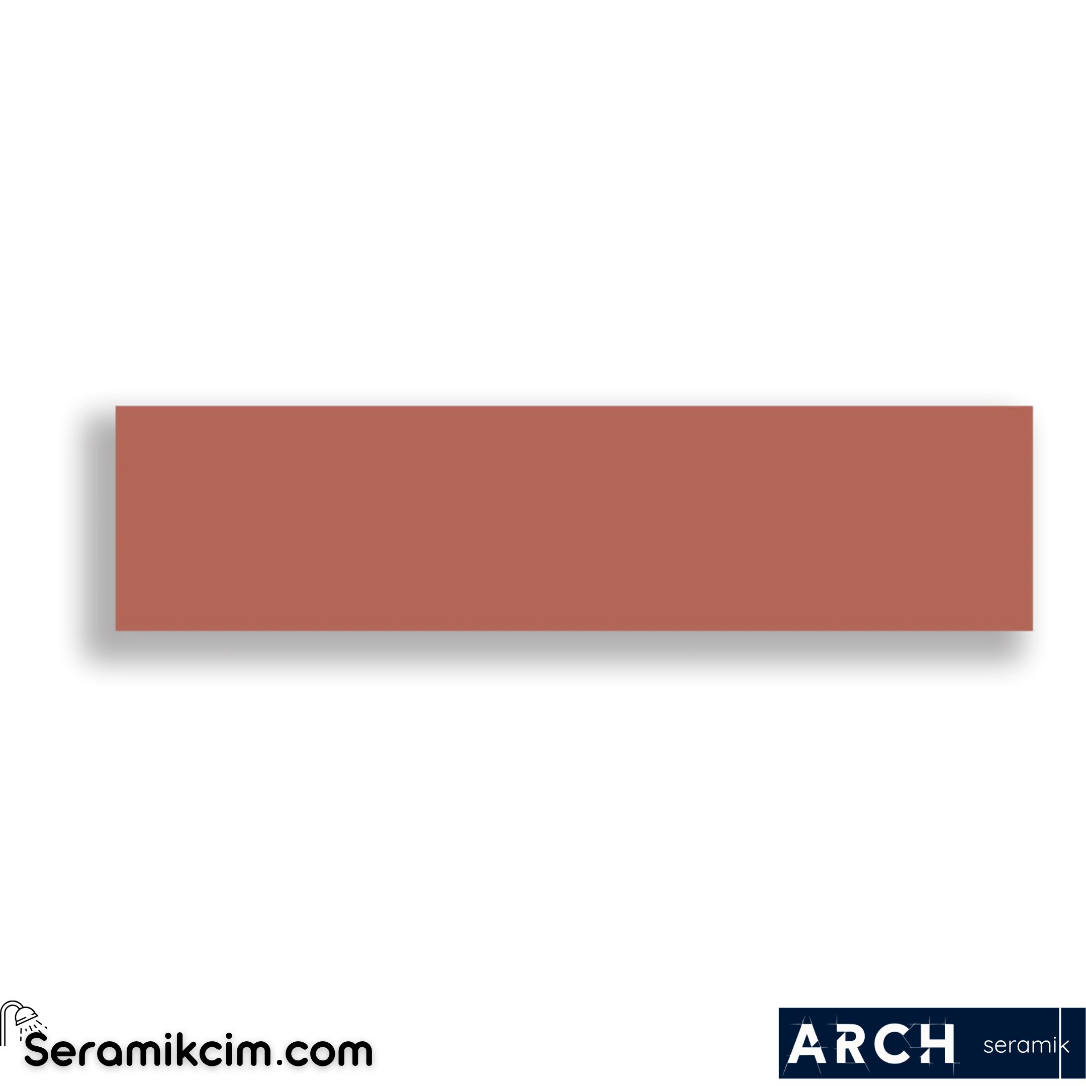 Arch Seramik 7,5x30 cm Orange Flat Glossy