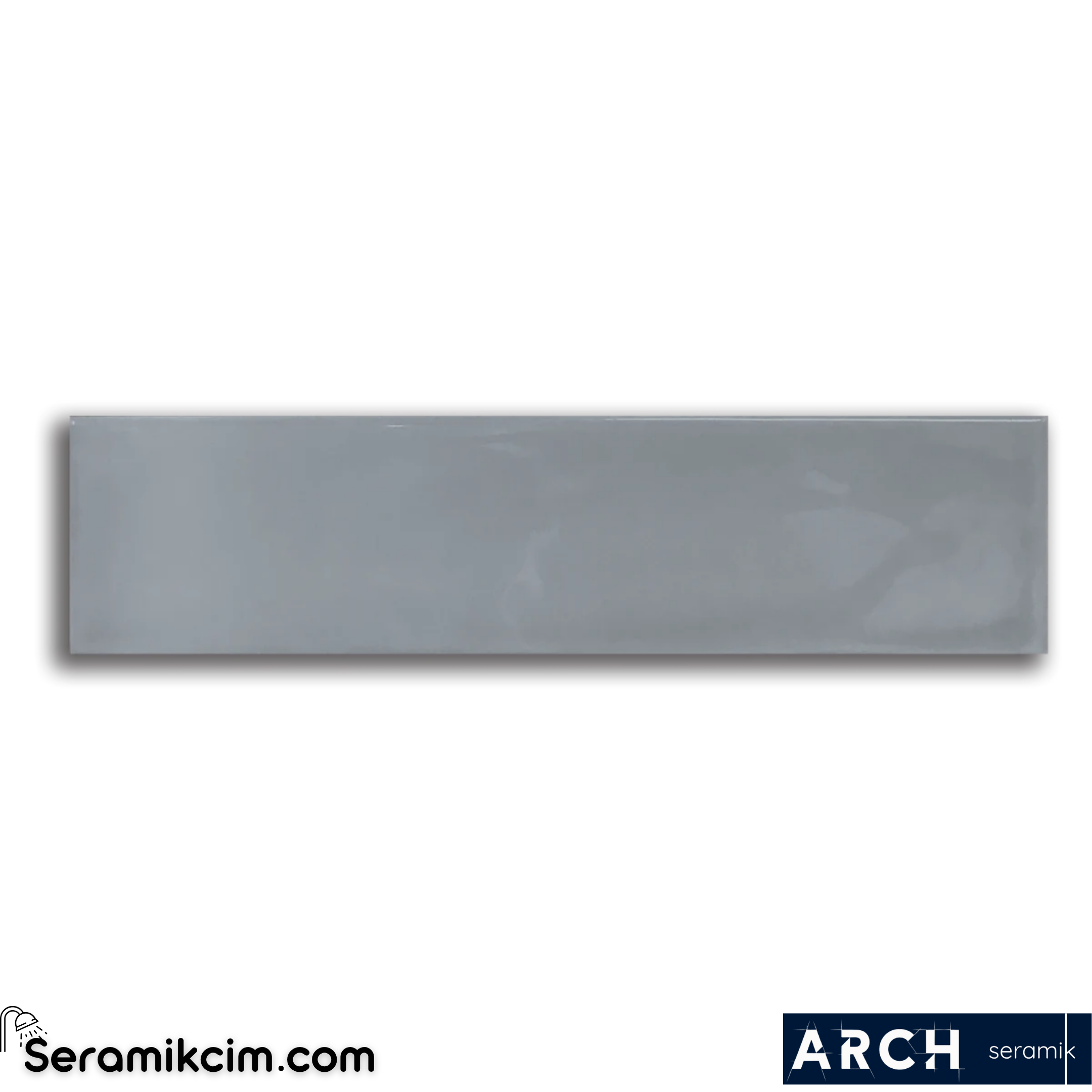 Arch Seramik 7,5x30 cm Smoke Bumpy Glossy
