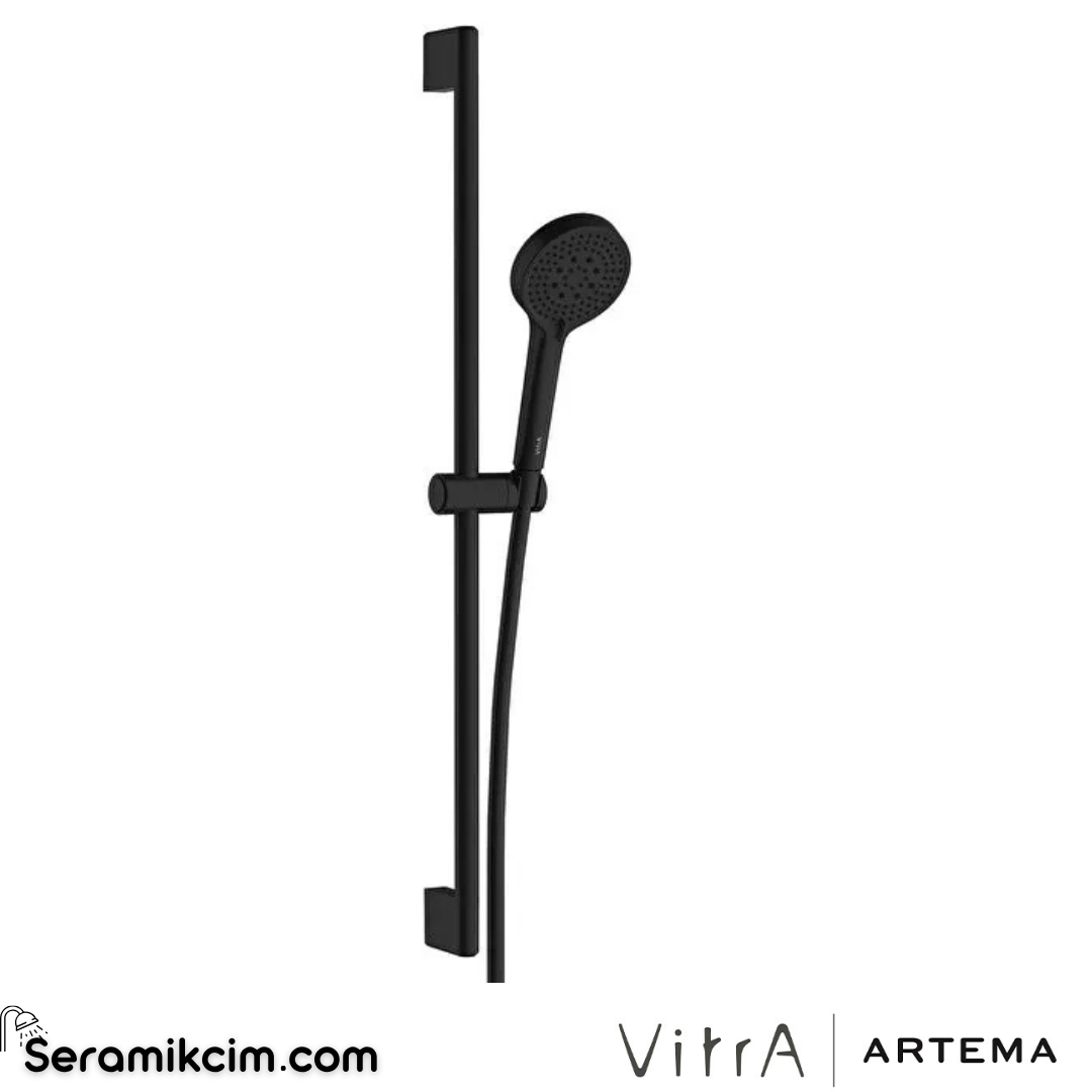 Artema Base Round Sürgülü El Duşu 3 Fonksiyonlu 100mm Mat Siyah A4590836
