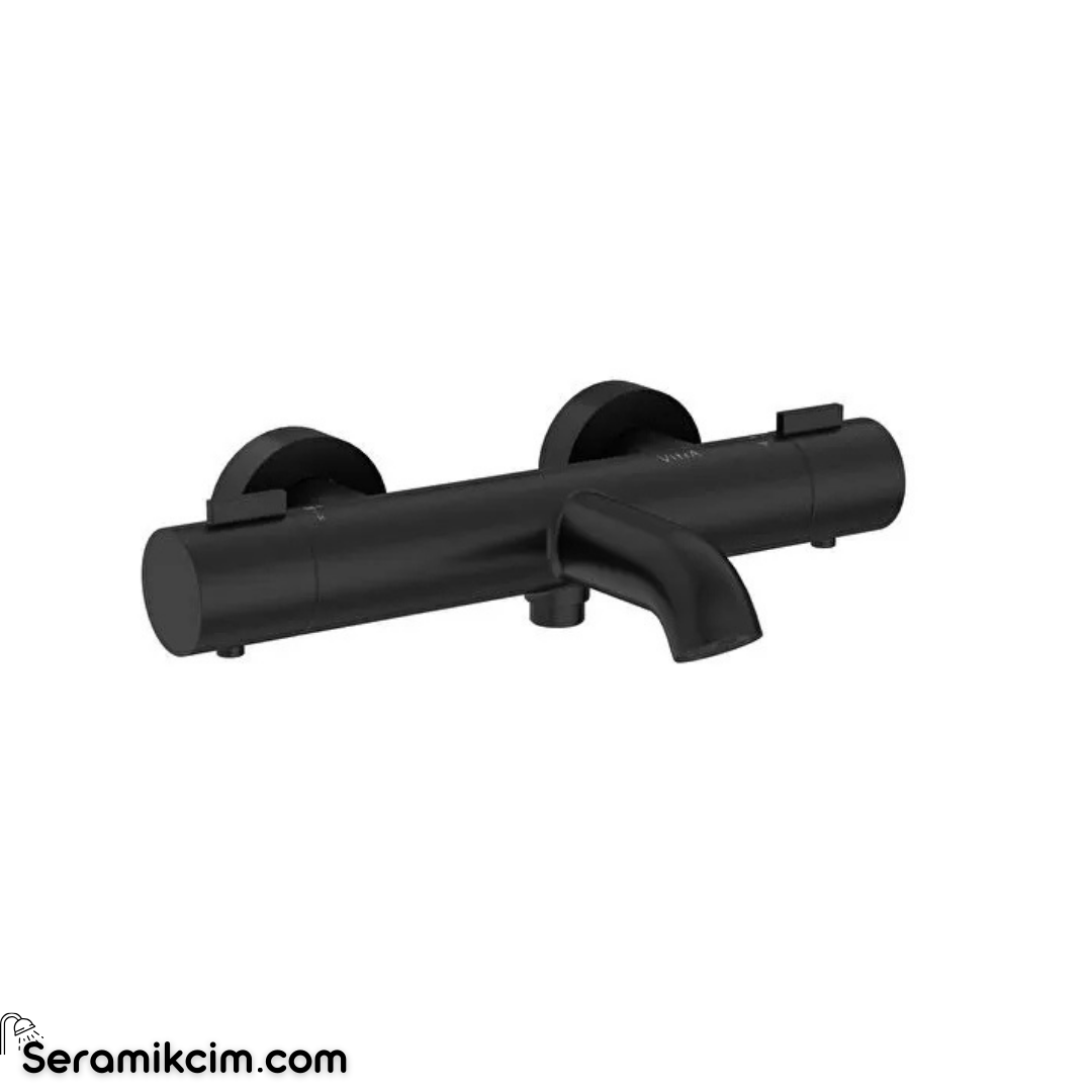 Artema Base Round Termostatik Banyo Bataryası Mat Siyah A4730036